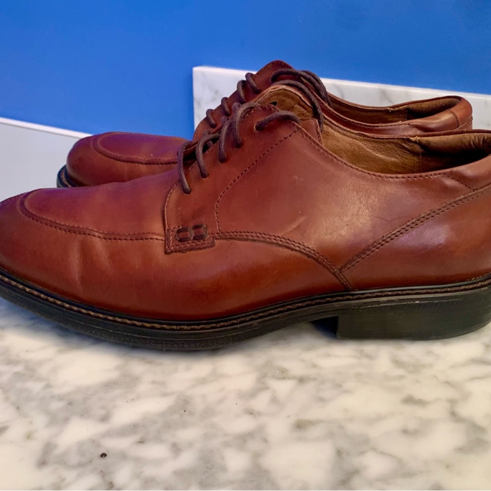 Florsheim Mens Oxford Split Toe Shoes Brown Size 11 W Wide Style 1714903 Leather
